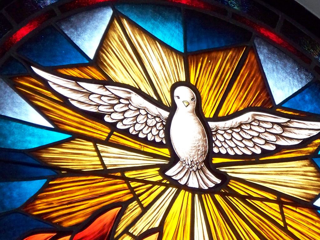 holy spirit stained glass