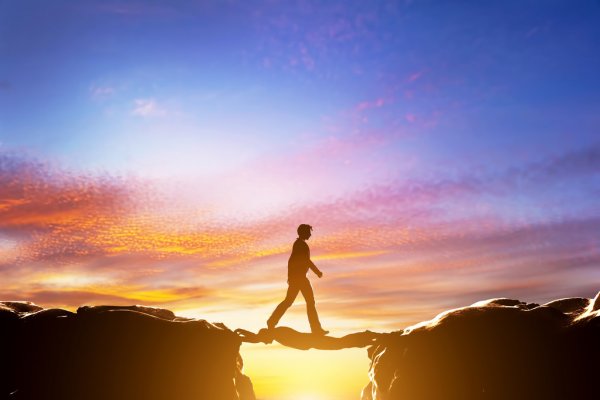 depositphotos 59804913 stock photo man walking over precipice