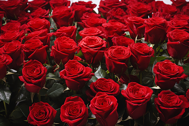 pngtree several dozen red roses are a few feet apart image 13140679