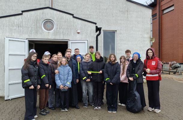 Акцыя на тэму бяспекі на дарозе прайшла пры падтрымцы таварыства “Caritas” у гродзенскай парафіі